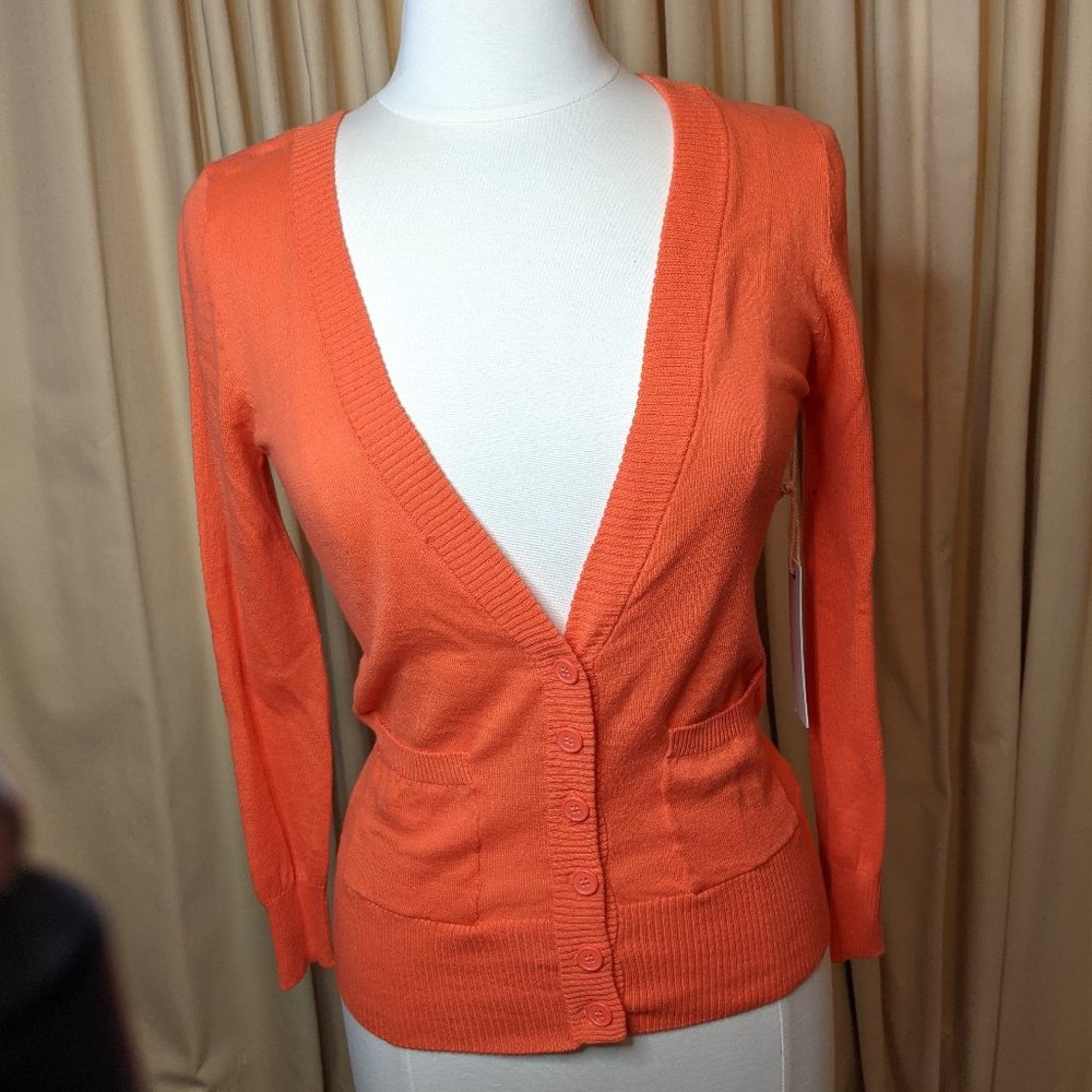 CORAL Button Front Cardigan - Picture 4 of 4